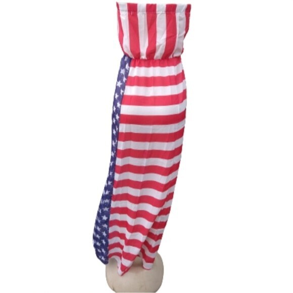 Stars And Stripes Maxi Tube Dress M - Picture 8 of 9